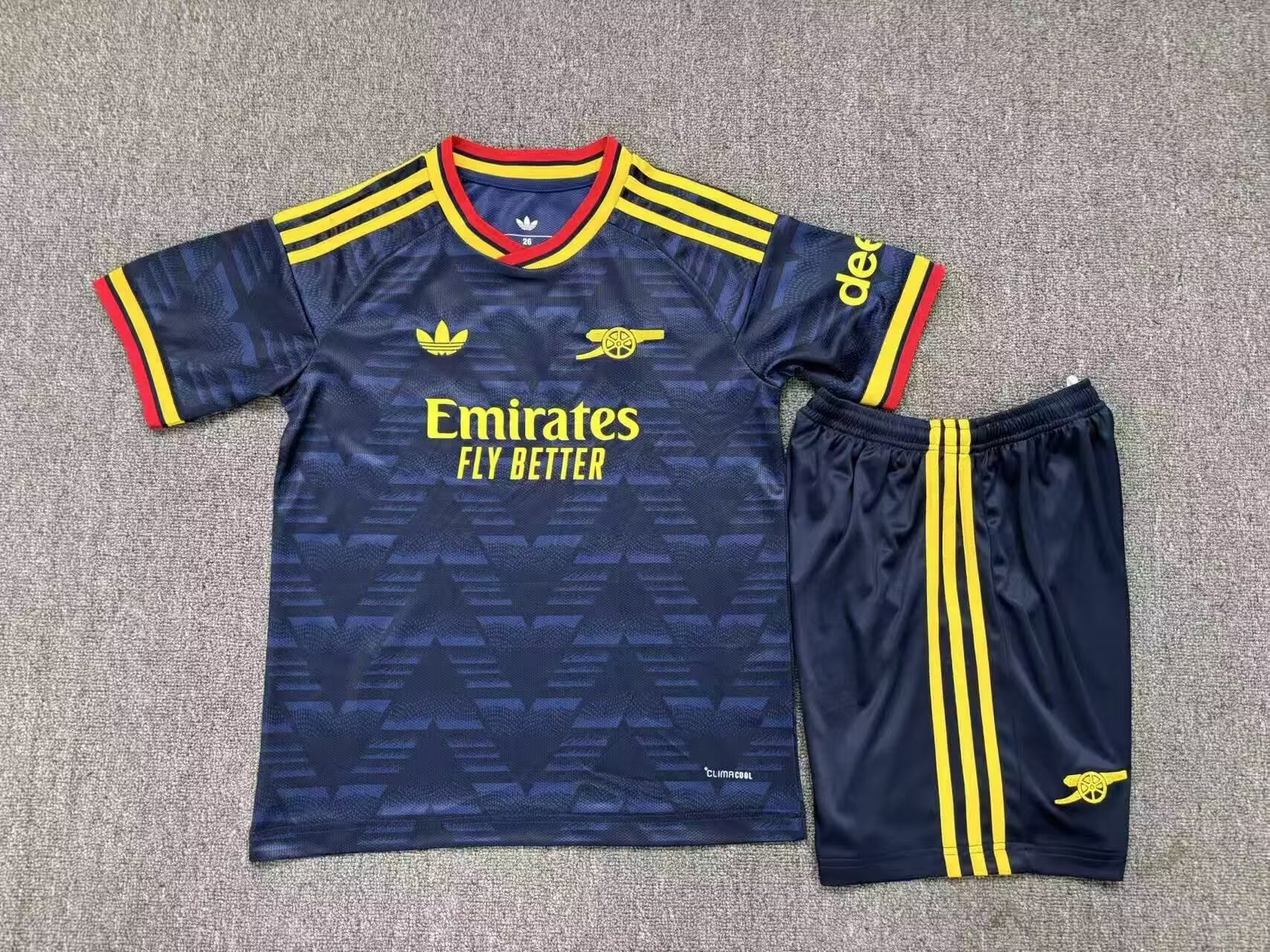 Kids 26-27 Arsenal Home Away Soccer Jersey | short-sleeved
