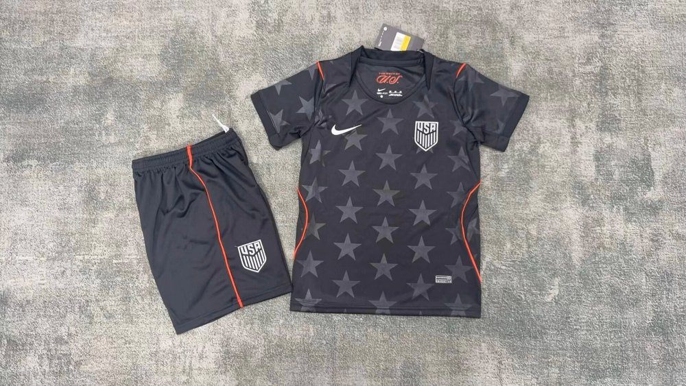 Kids  2026 United States  Home  Away Soccer Jersey | short-sleeved | 1134