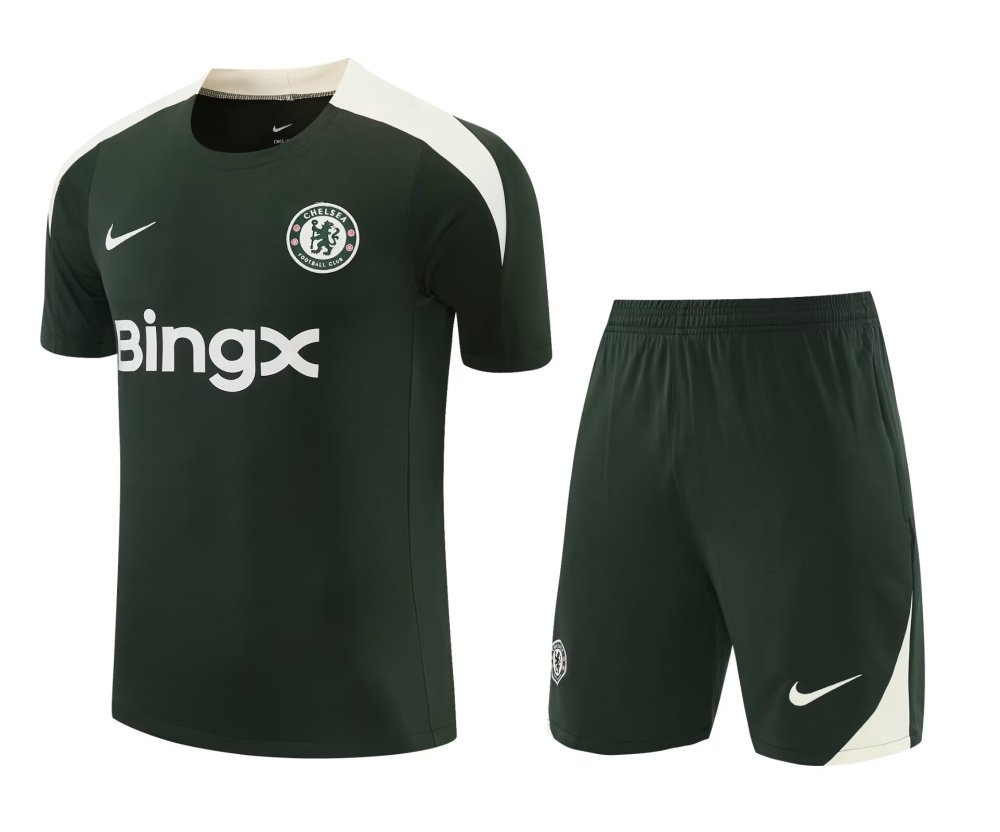 2526 Chelsea Short Sleeves  Adult Set Shorts with pockets Thai version quality new style