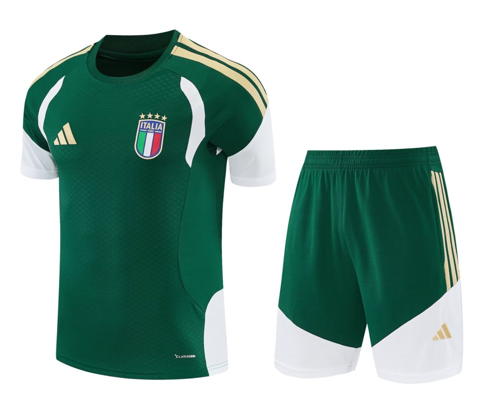 2627 Italy Short Sleeved Zipper Pocket Training Suit  |  Thai Version Quality | C14012