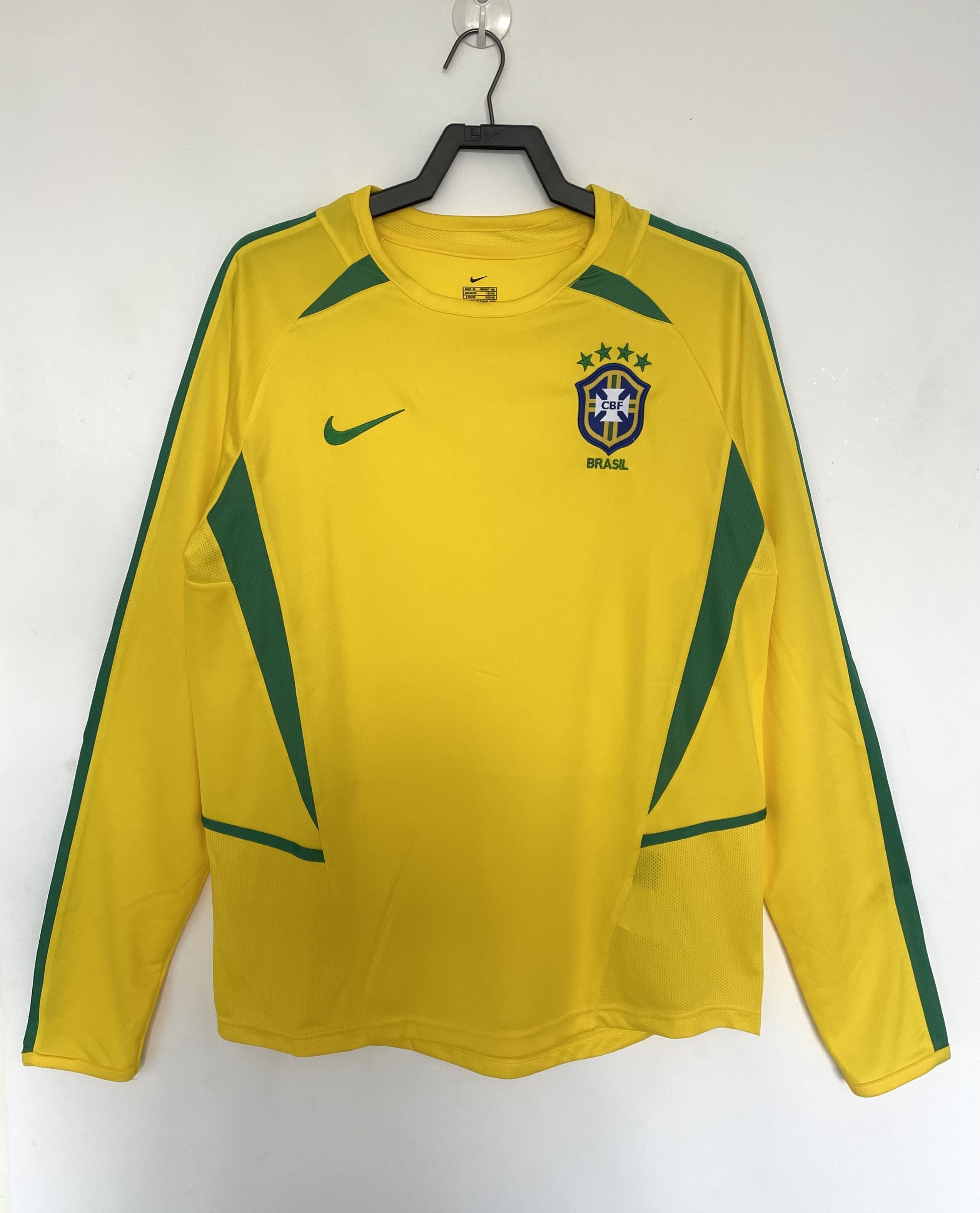 Retro 2002 Brazil home Jersey | Thai Version | Away| long sleeves |811