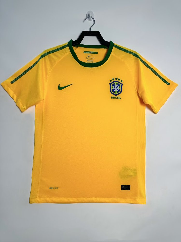 Retro 2010 Brazil home Jersey | retro edition  | Short-Sleeved |811