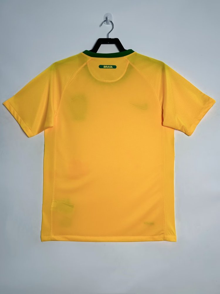 Retro 2010 Brazil home Jersey | retro edition  | Short-Sleeved |811