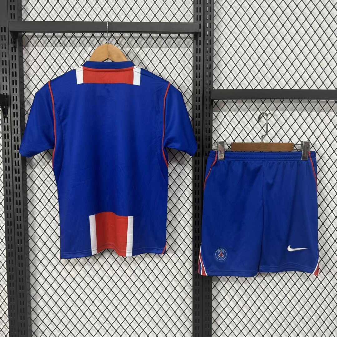 Kids 26-27 Paris Home  Soccer Jersey | short-sleeved