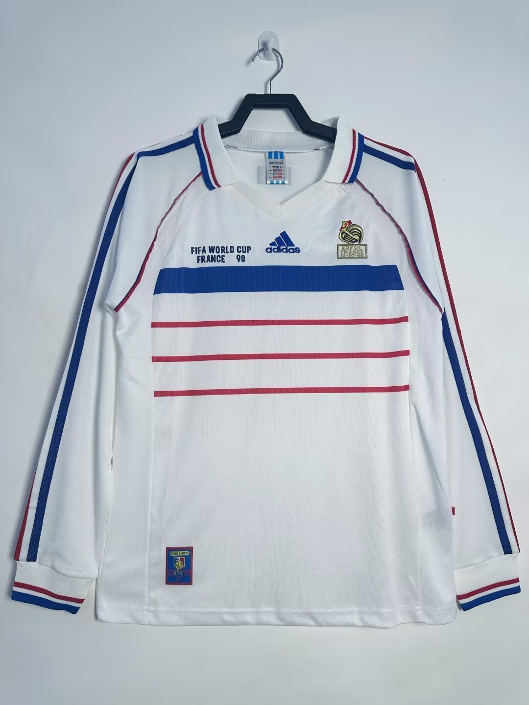 Retro 1998 France  Away Jersey  | long sleeves | [Retro Edition] | French
