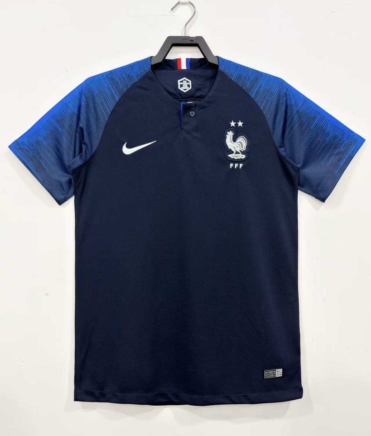 Retro 2018 France Home Away Jersey  | short-sleeved | [Retro Edition] | French