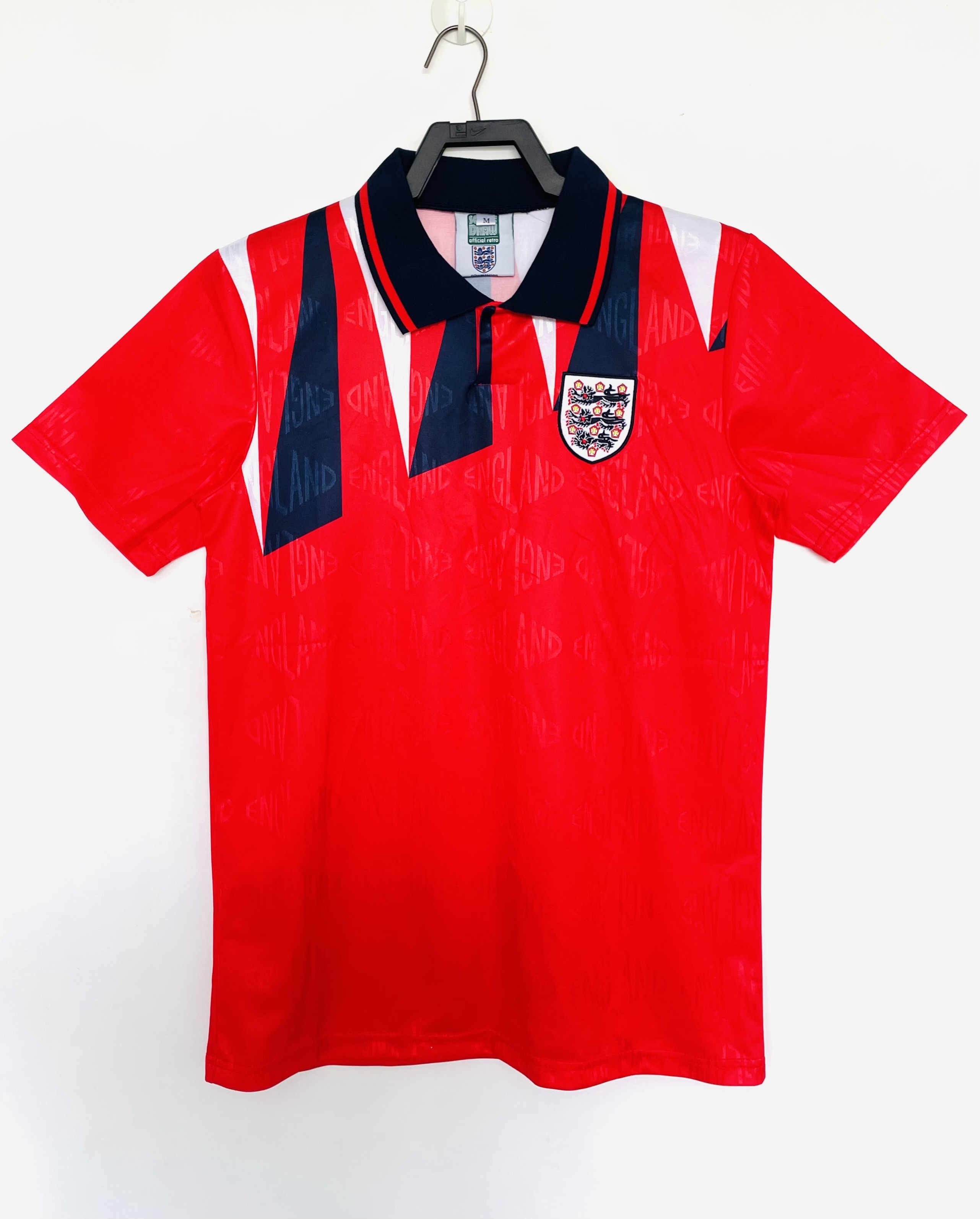 Retro 1992 England  Home Away Jersey  | short-sleeved | [Retro Edition] | French