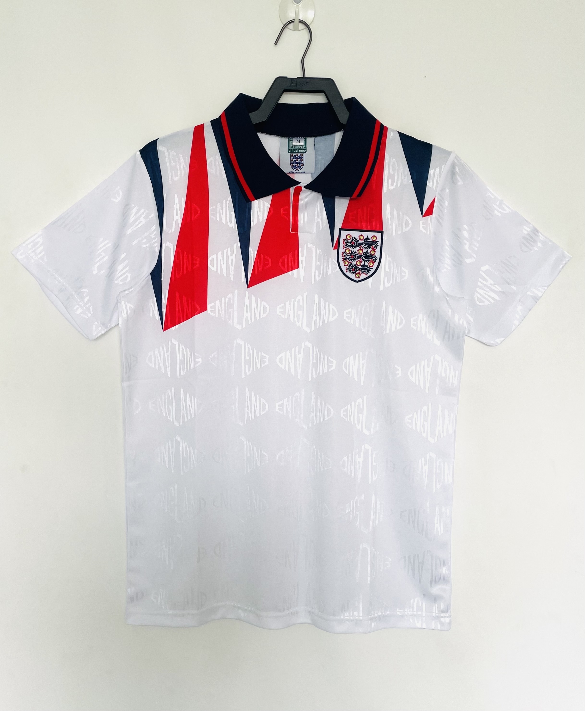 Retro 1992 England  Home Away Jersey  | short-sleeved | [Retro Edition] | French