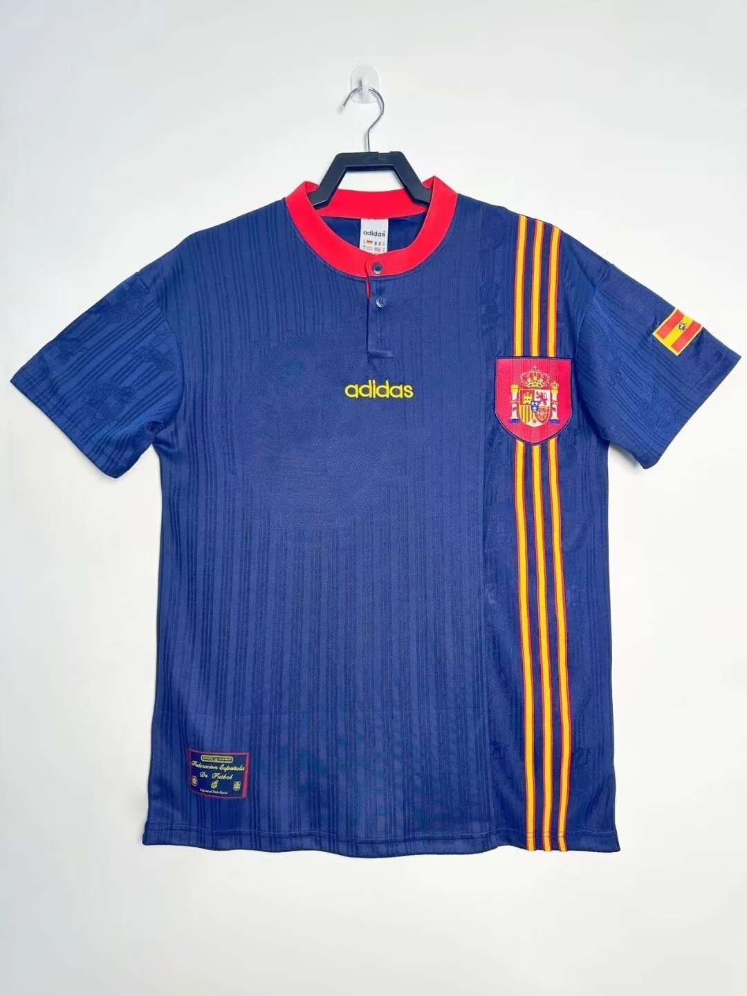 Retro 1996 Spain  Home Away Jersey  | short-sleeved | [Retro Edition] | French