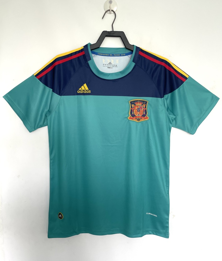 Retro 2010 Spain  goalkeeper Jersey  | short-sleeved | [Retro Edition] | French