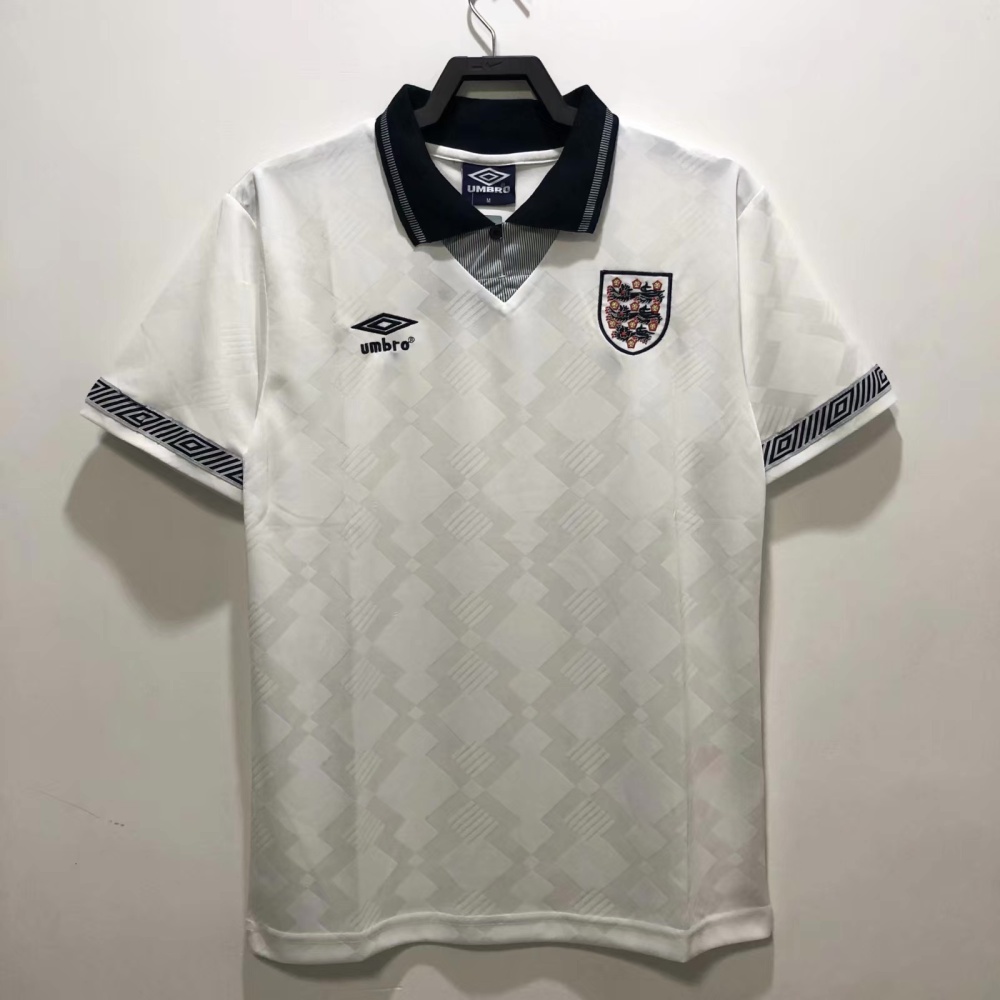 Retro 1990  England  Home Away Third Away Jersey  | short-sleeved | [Retro Edition] | French
