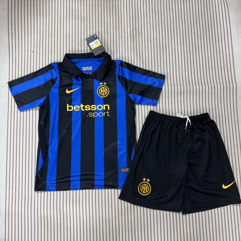 Kids 26-27 Inter Milan  home   Soccer Jersey | short-sleeved