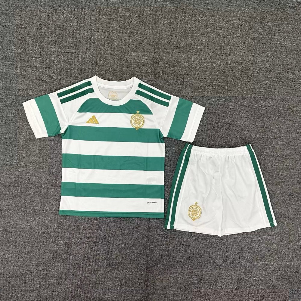 Kids 26-27 Celtics  home   Soccer Jersey | short-sleeved