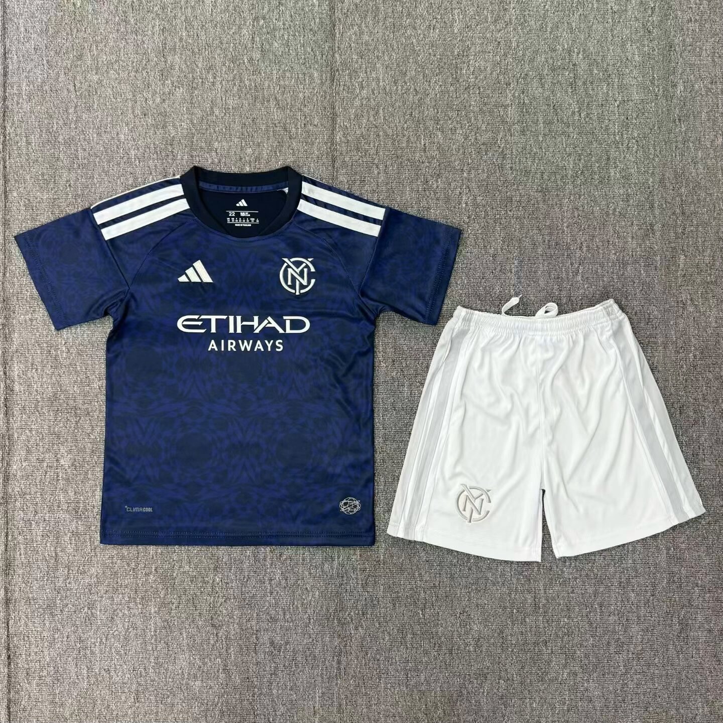Kids 26-27   New York away Soccer Jersey | short-sleeved