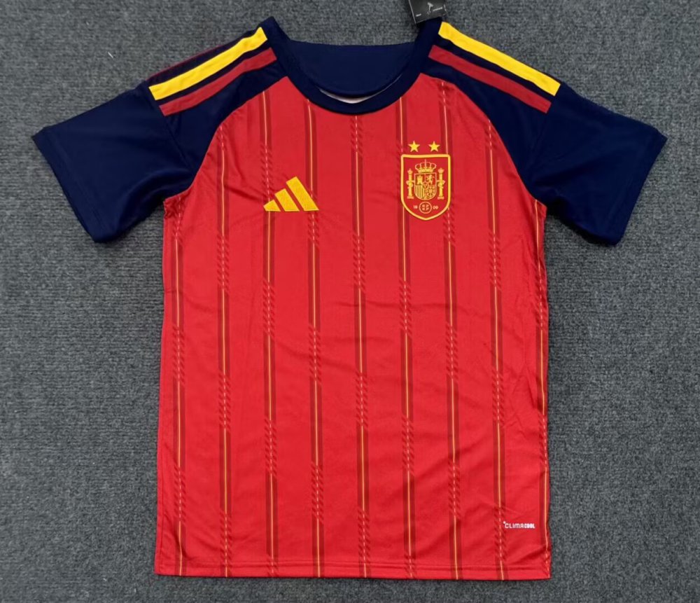 Spain 2026 Champion 2 stars Jersey | Thai Version | Home | Short-Sleeved |