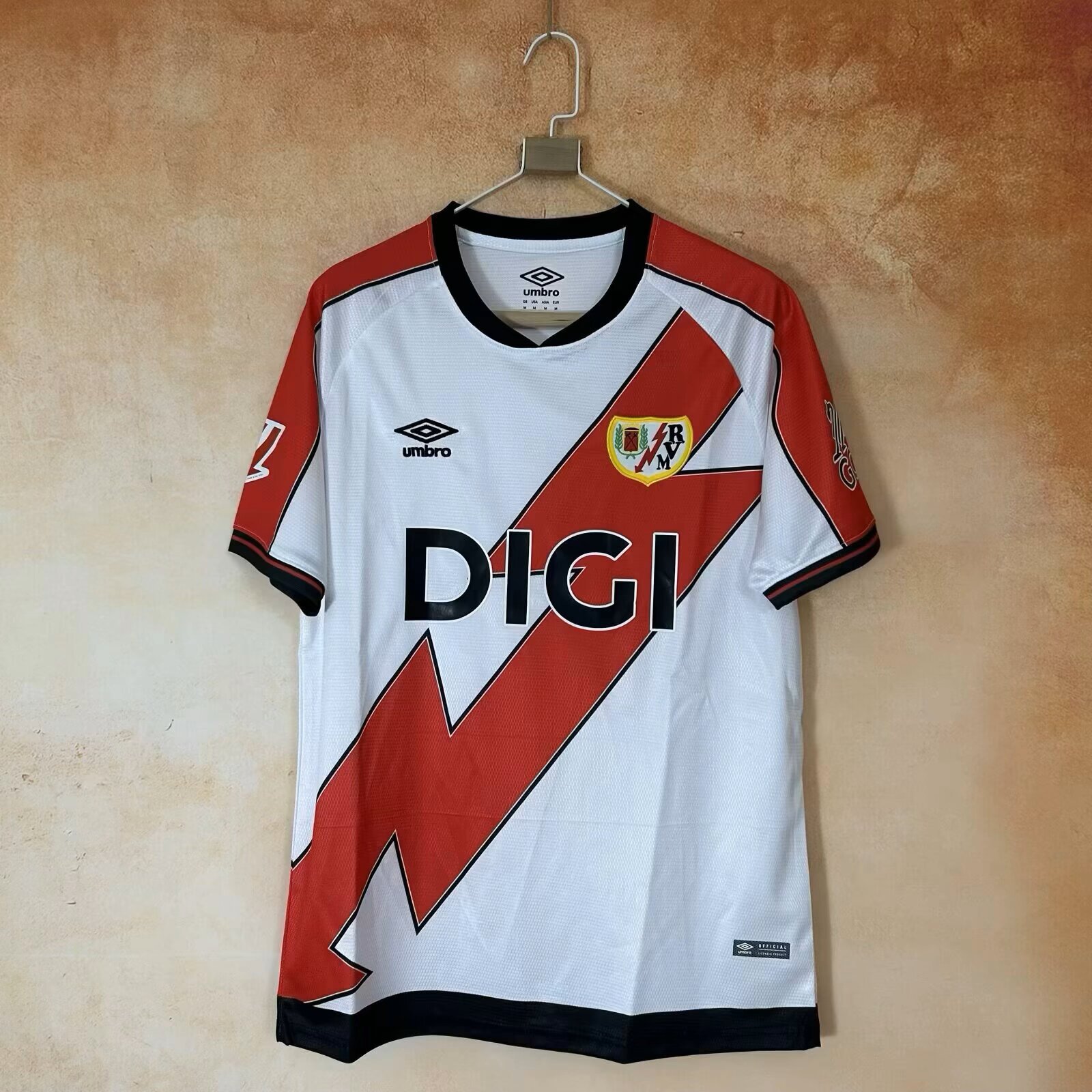 Rayo Vallecano 2025-2026 Home White  Soccer Jersey | Thai Version