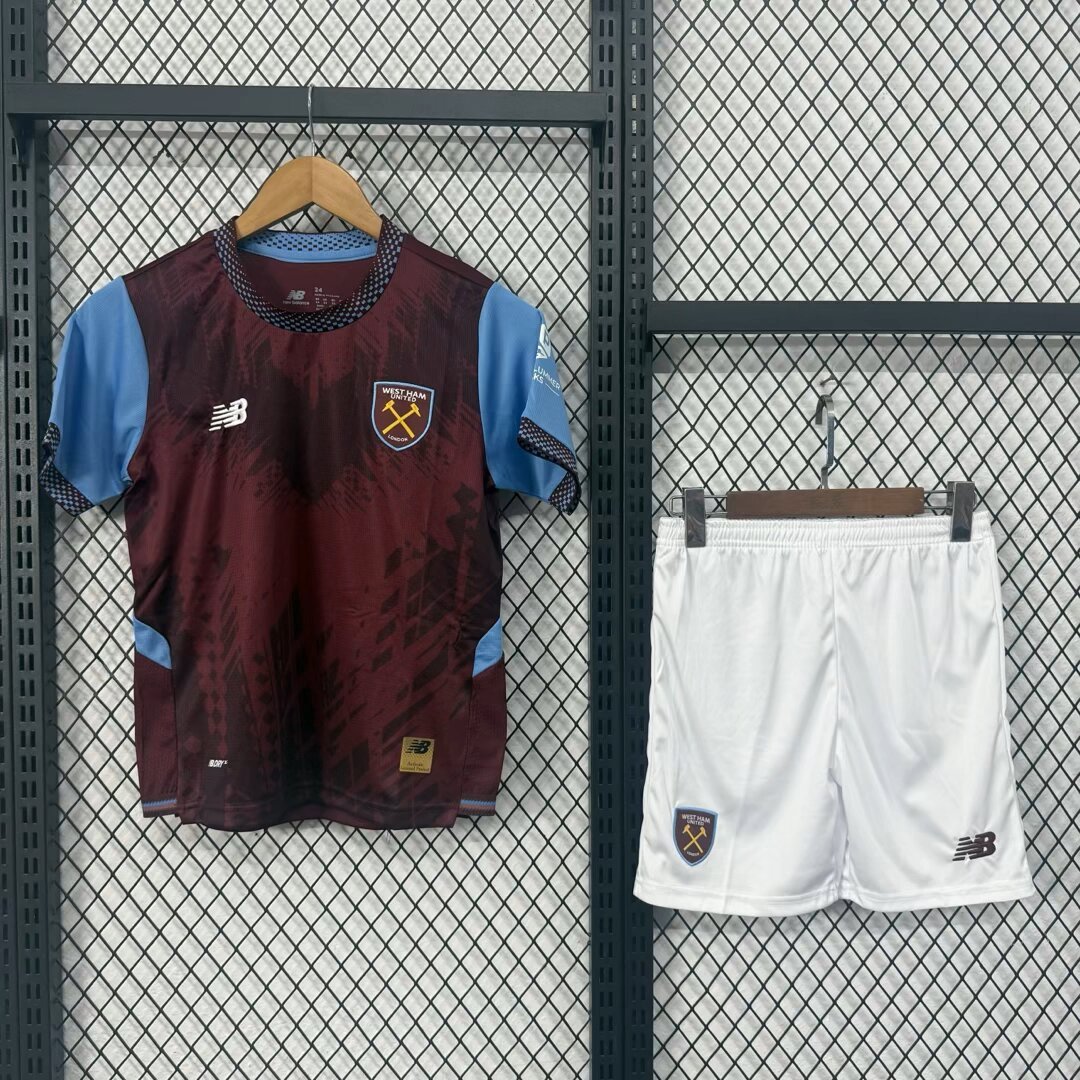 West Ham  Kids 26-27 home Soccer Jersey | Short-Sleeved/