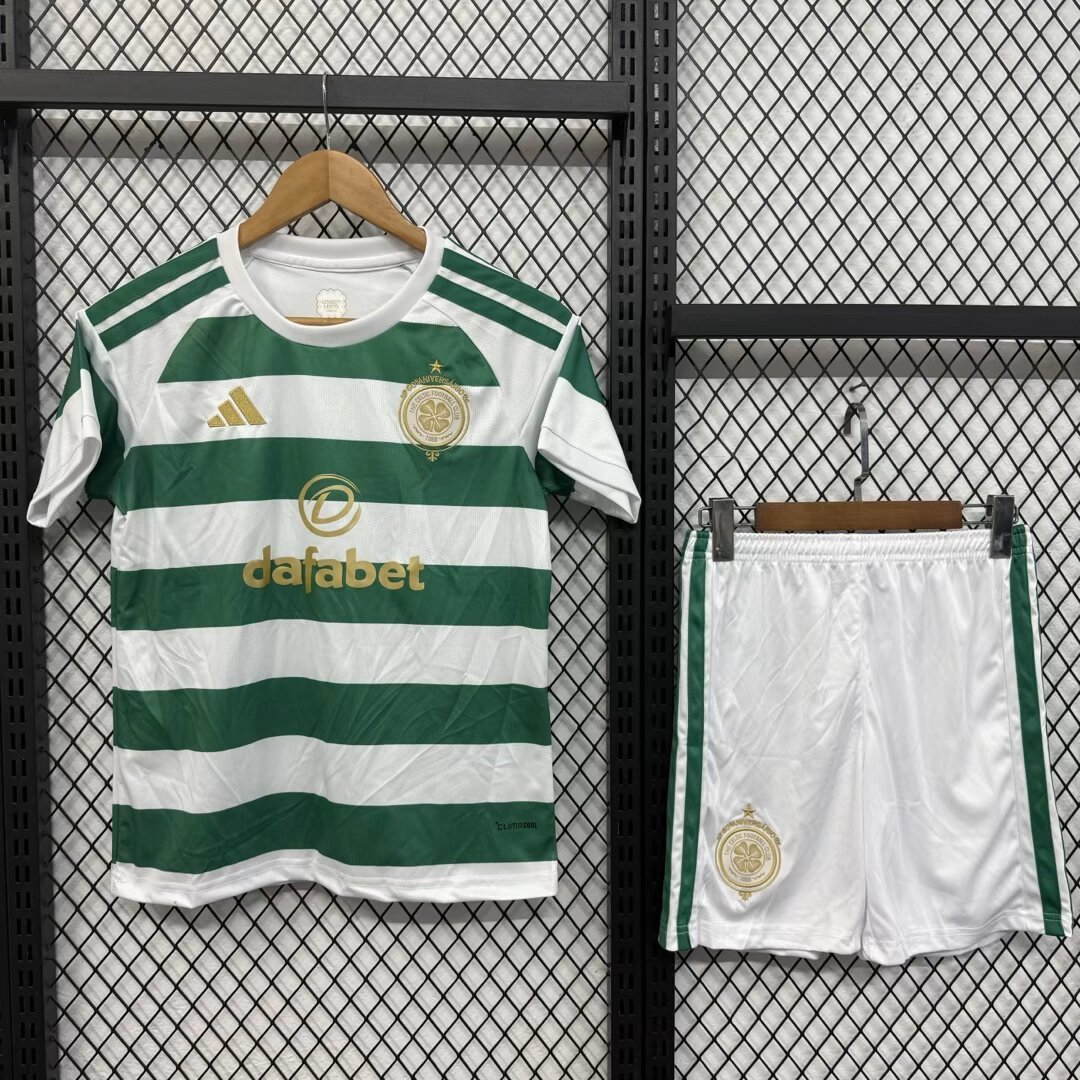 Celtics  Kids 26-27  Home Soccer Jersey | short-sleeved/