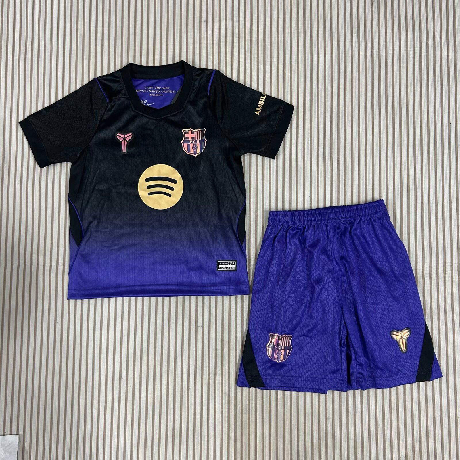 Barcelona 26-27  Away Soccer Jersey | short-sleeved/ Kids