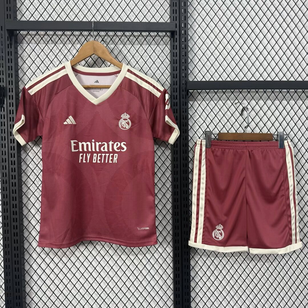 Kids 26 27 Real Madrid Third Away  Soccer Jersey | short-sleeved