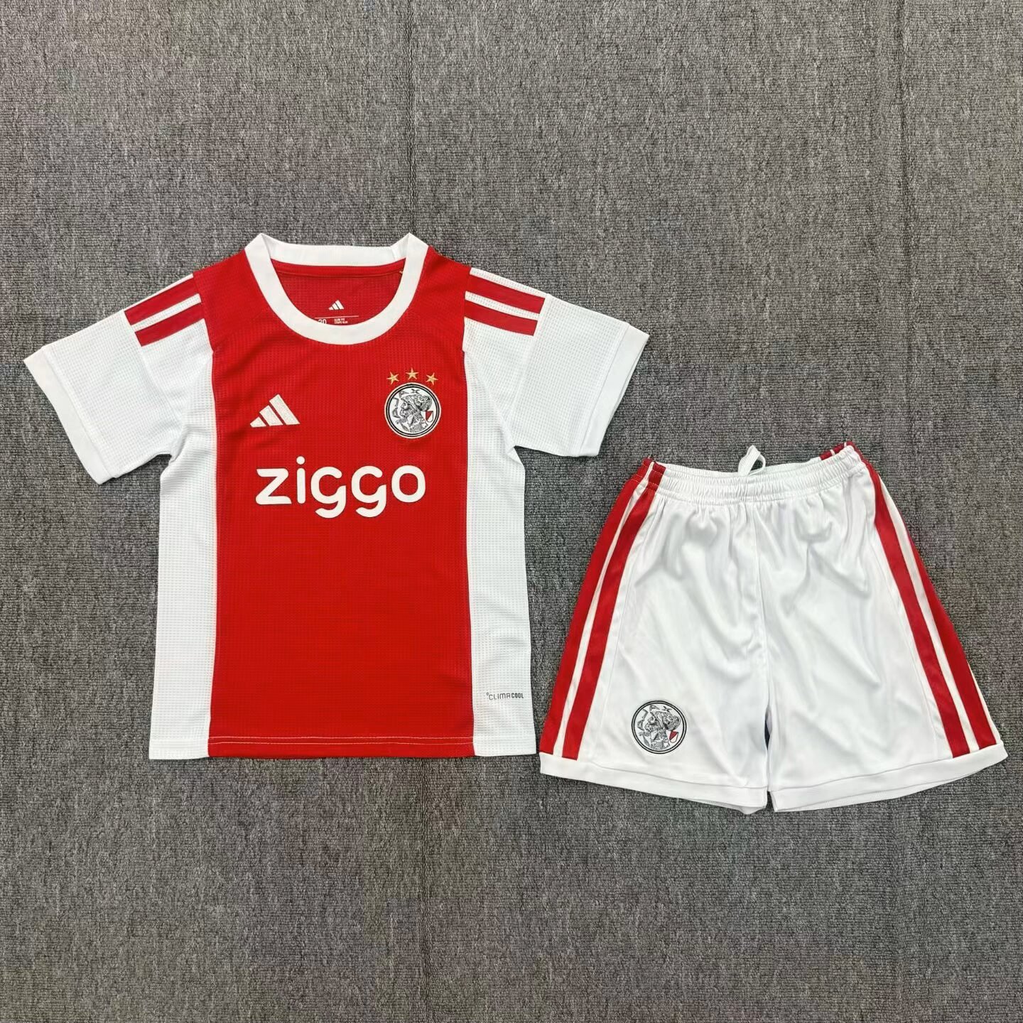 Kids 26 27 Ajax Home  Soccer Jersey | short-sleeved