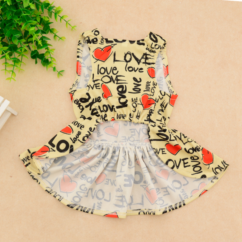 CuteBone Stylish Dog Dress with Elegant Ribbon Doggie Sundress Pet Clothes Dog’s Sweet Dresses Skirt Dog Apparel DR03