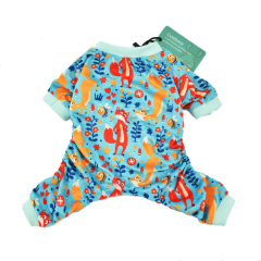 CuteBone Dog Pajamas Fox Dog Apparel Dog Jumpsuit Pet Clothes Pajamas P22