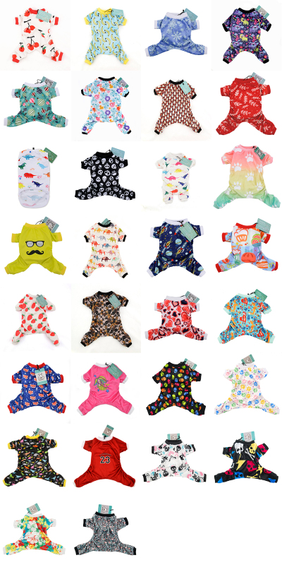 CuteBone Dog Pajamas Puppy Dog Apparel Pet Clothes 56PCS Wholesale Order