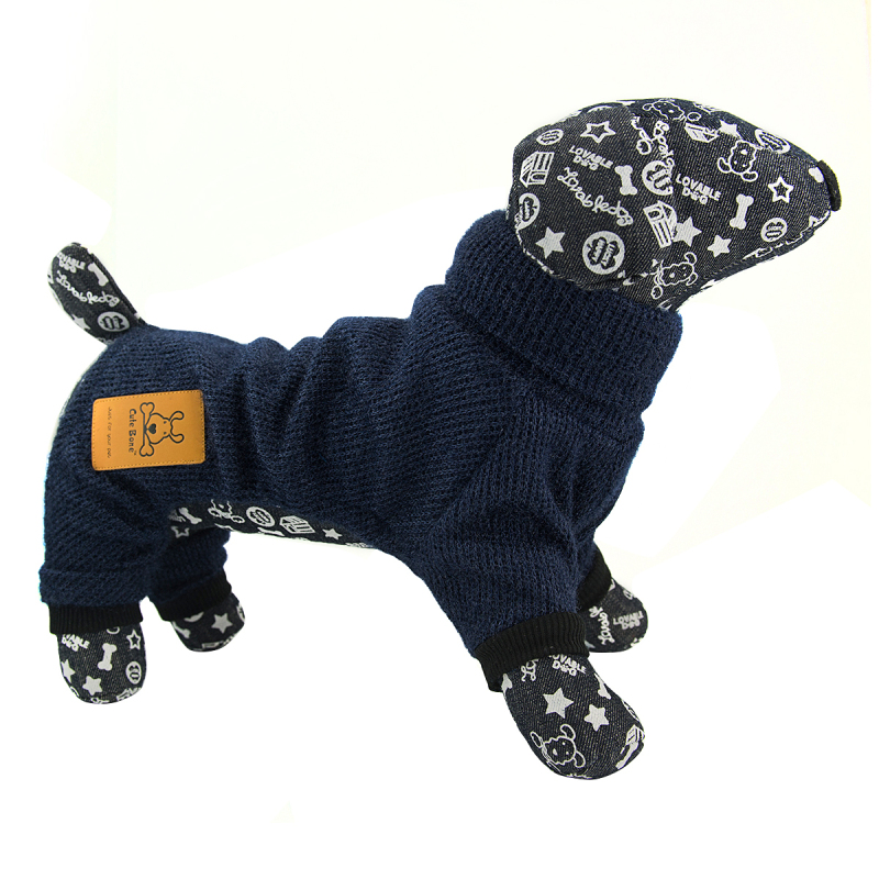 CuteBone Dog Sweater Turtleneck Knitted Coat for Pet Clothes, Jumpsuit DS02