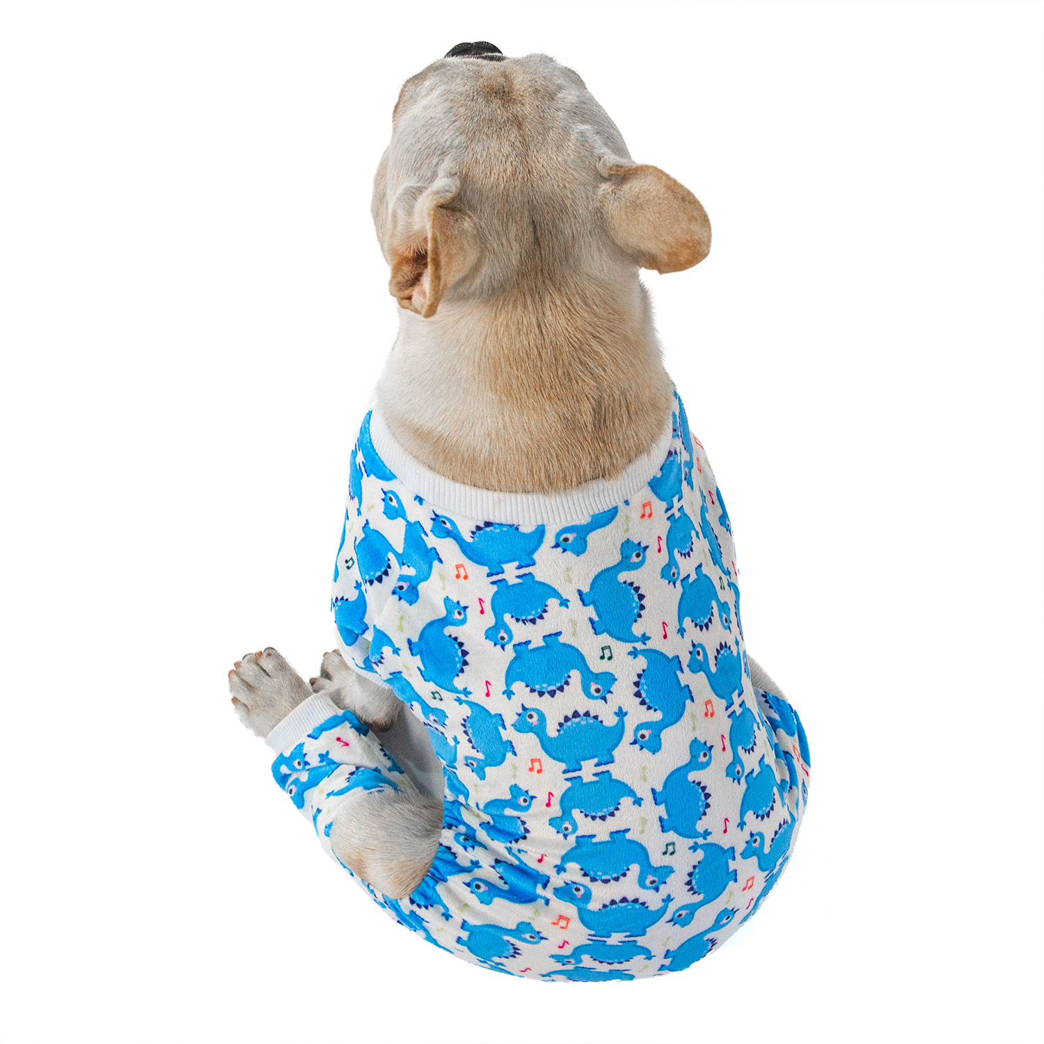 Yellow&Blue Dinosaur Pajamas - 2pcs