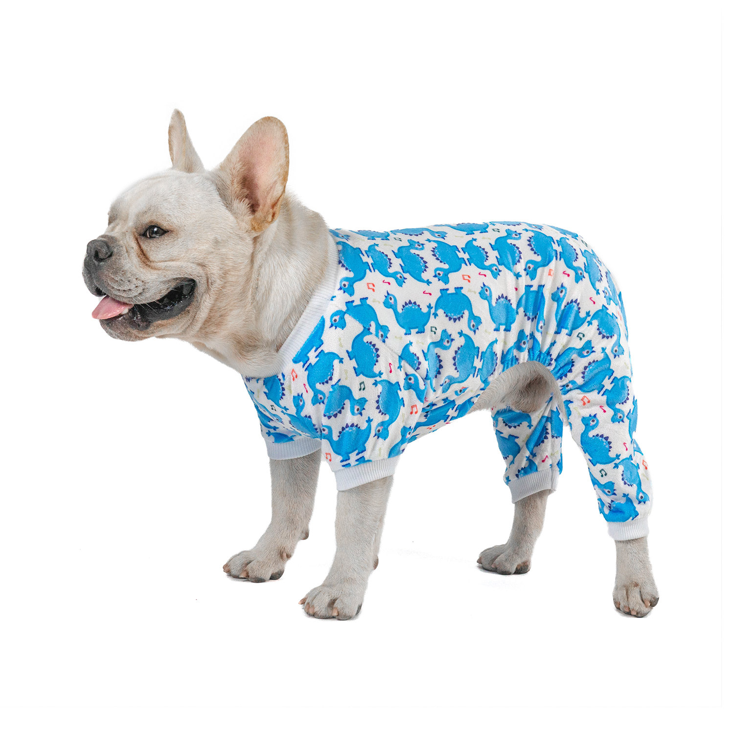 Yellow&Blue Dinosaur Pajamas - 2pcs