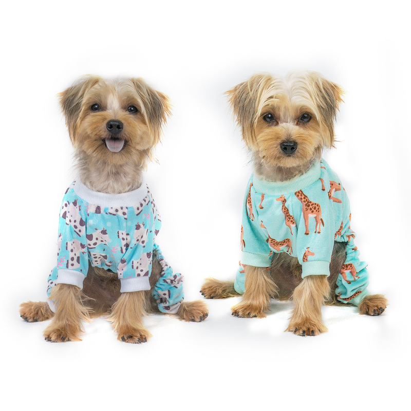 Giraffe&amp;Cows Dog Pajamas -2pcs