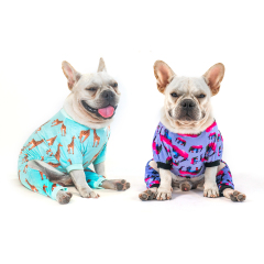 Giraffe&Elephant Dog Pajamas -2pcs