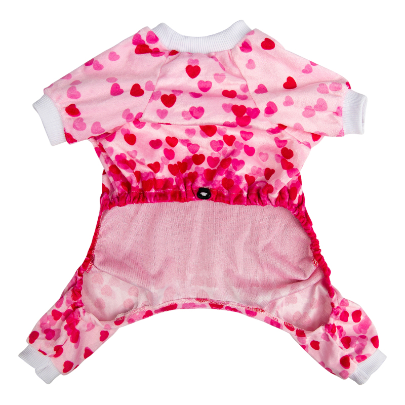 Pink Sweet Heart Dog Pajamas