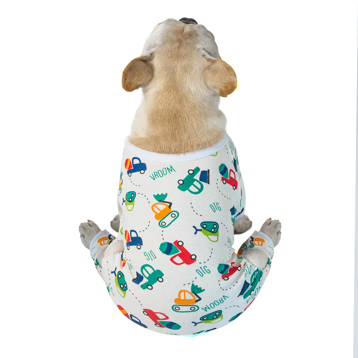 2 pack of Cotton Dog Pajamas - Dinosaur&Car