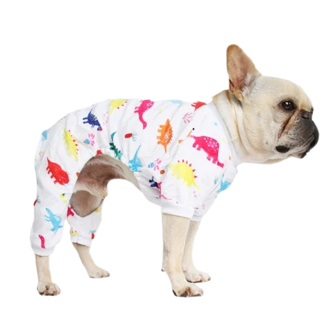 Colorful Dinosaur Dog Pajamas