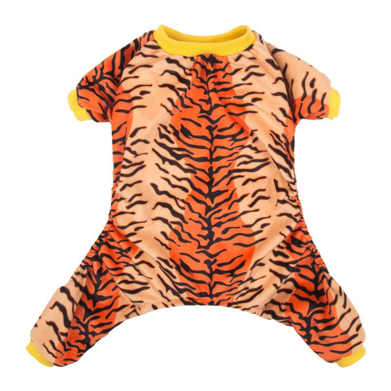 Tiger Pattern Dog Pajamas