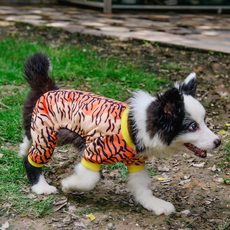 Tiger Pattern Dog Pajamas