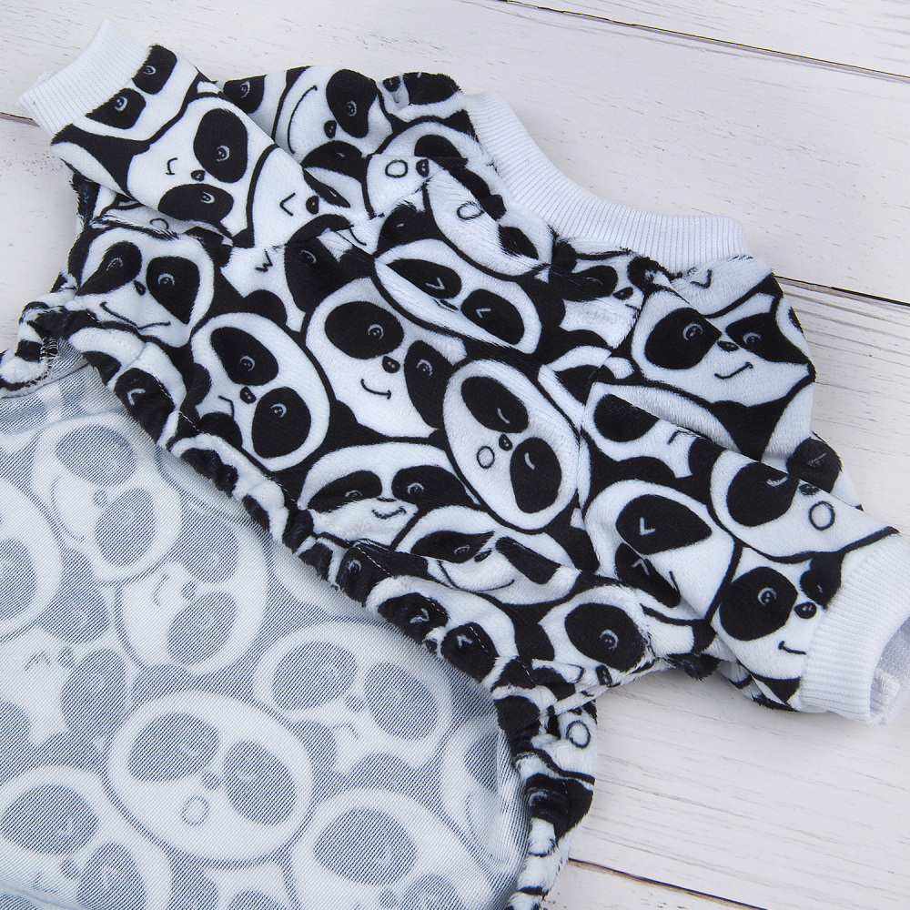 Panda Pattern Dog Pajamas