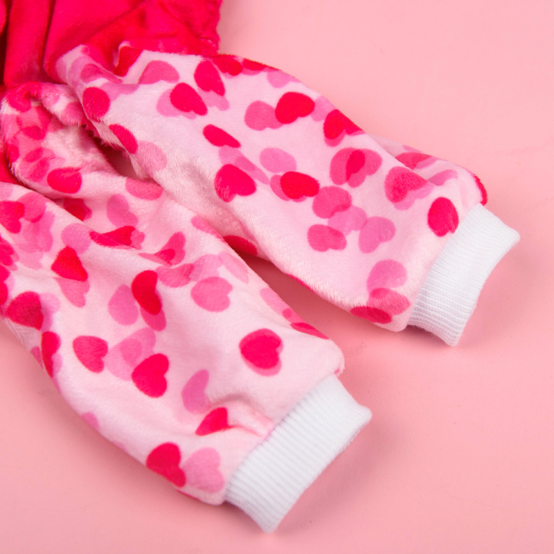 CuteBone Sweet Heart Pink  Dog Pajamas