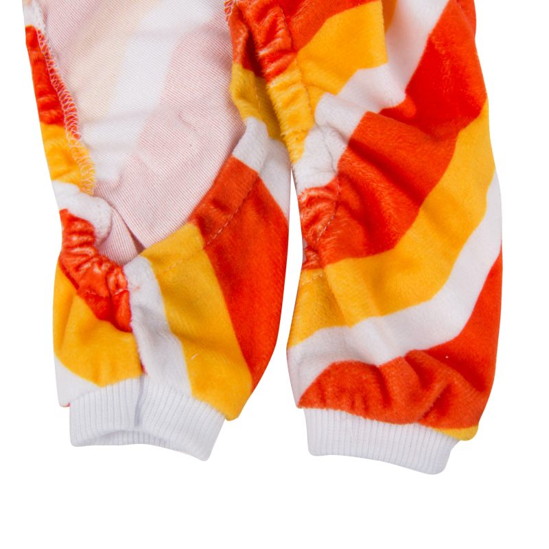 Orange&amp;Yellow Strip Dog Pajamas