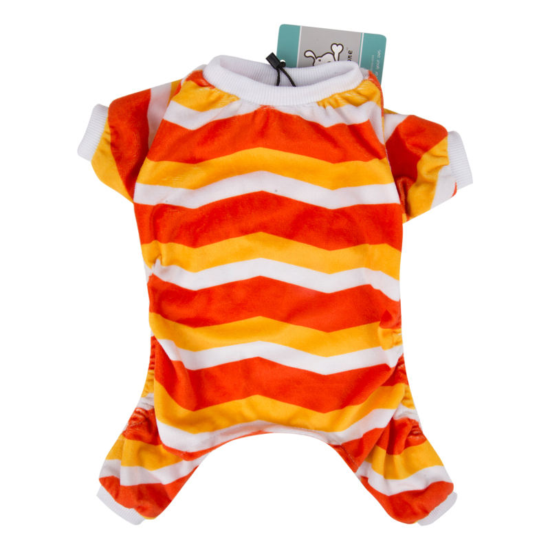 Orange&amp;Yellow Strip Dog Pajamas