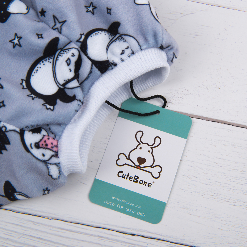 Space Penguin Pattern Dog Pajamas