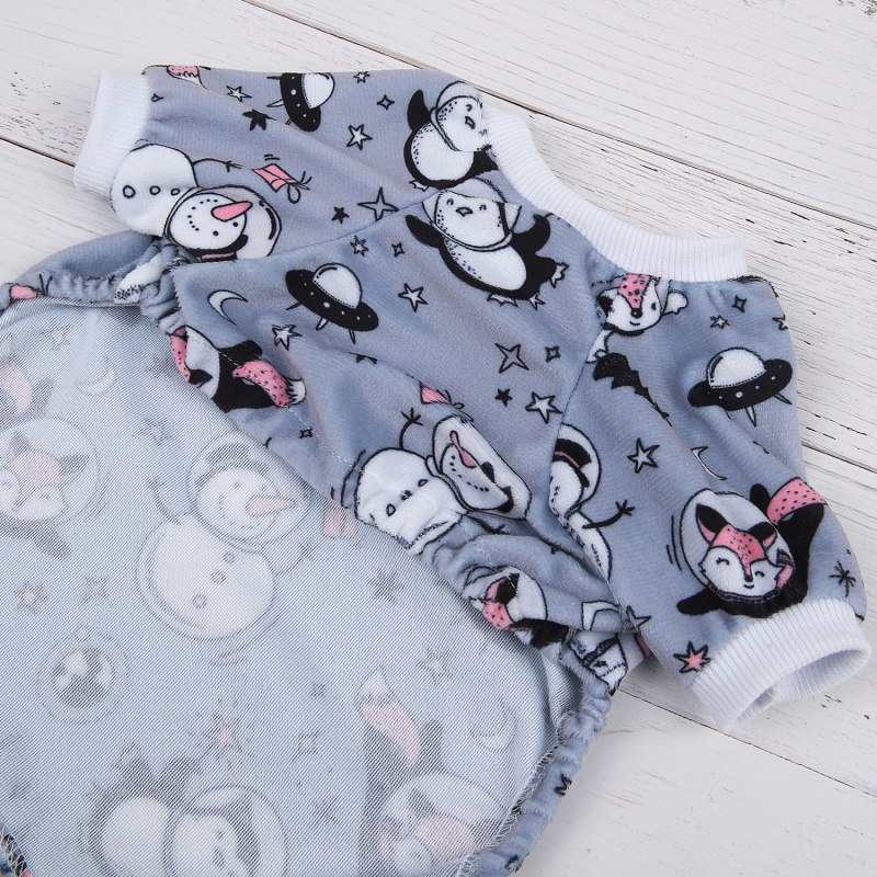 Space Penguin Pattern Dog Pajamas