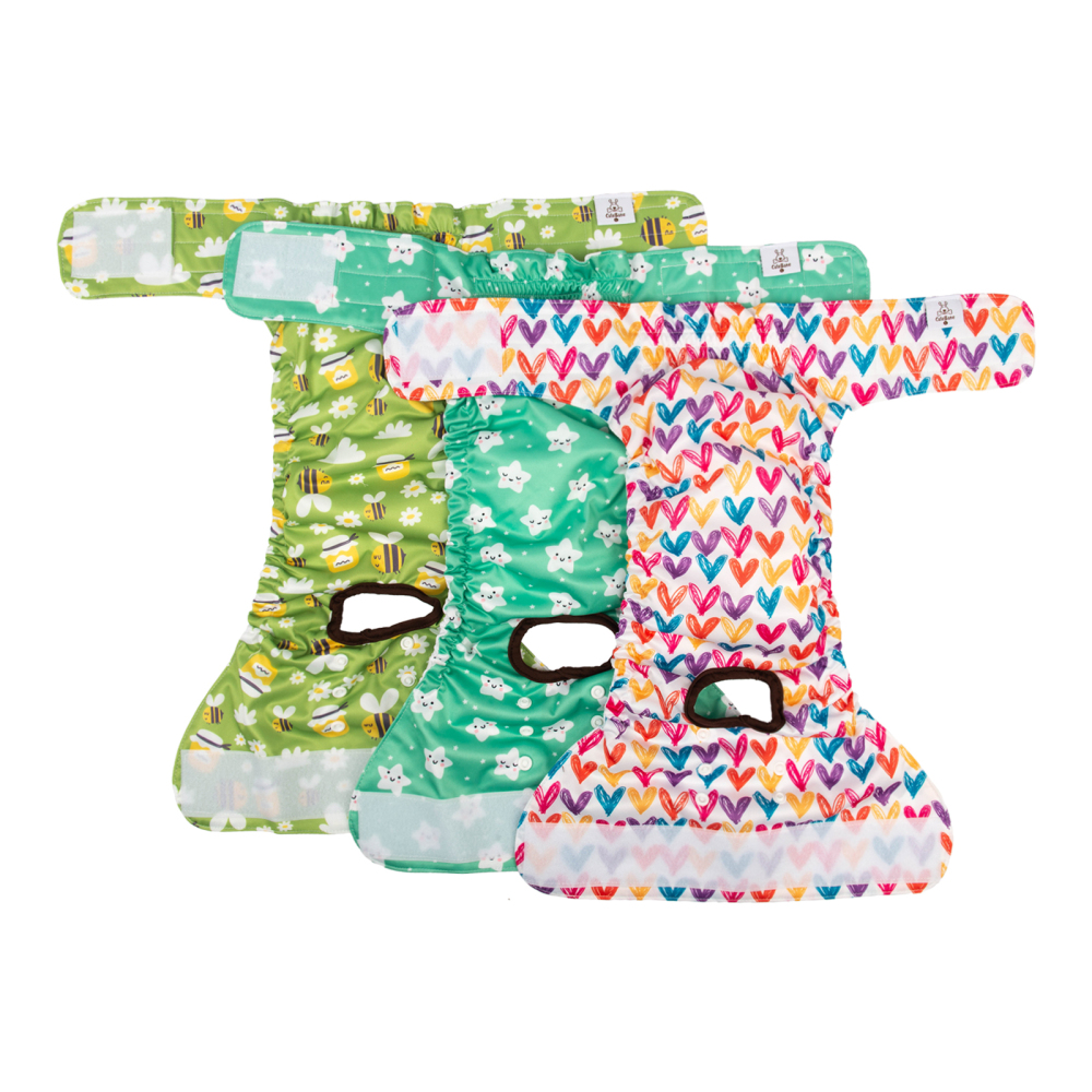 3 Pack Female Dog Diapers-Star&bee&love