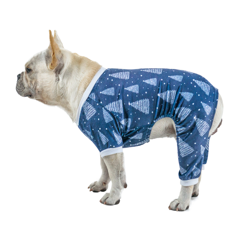 (Only Ship to US)Christmas Tree Dog Pajamas - Blue Color