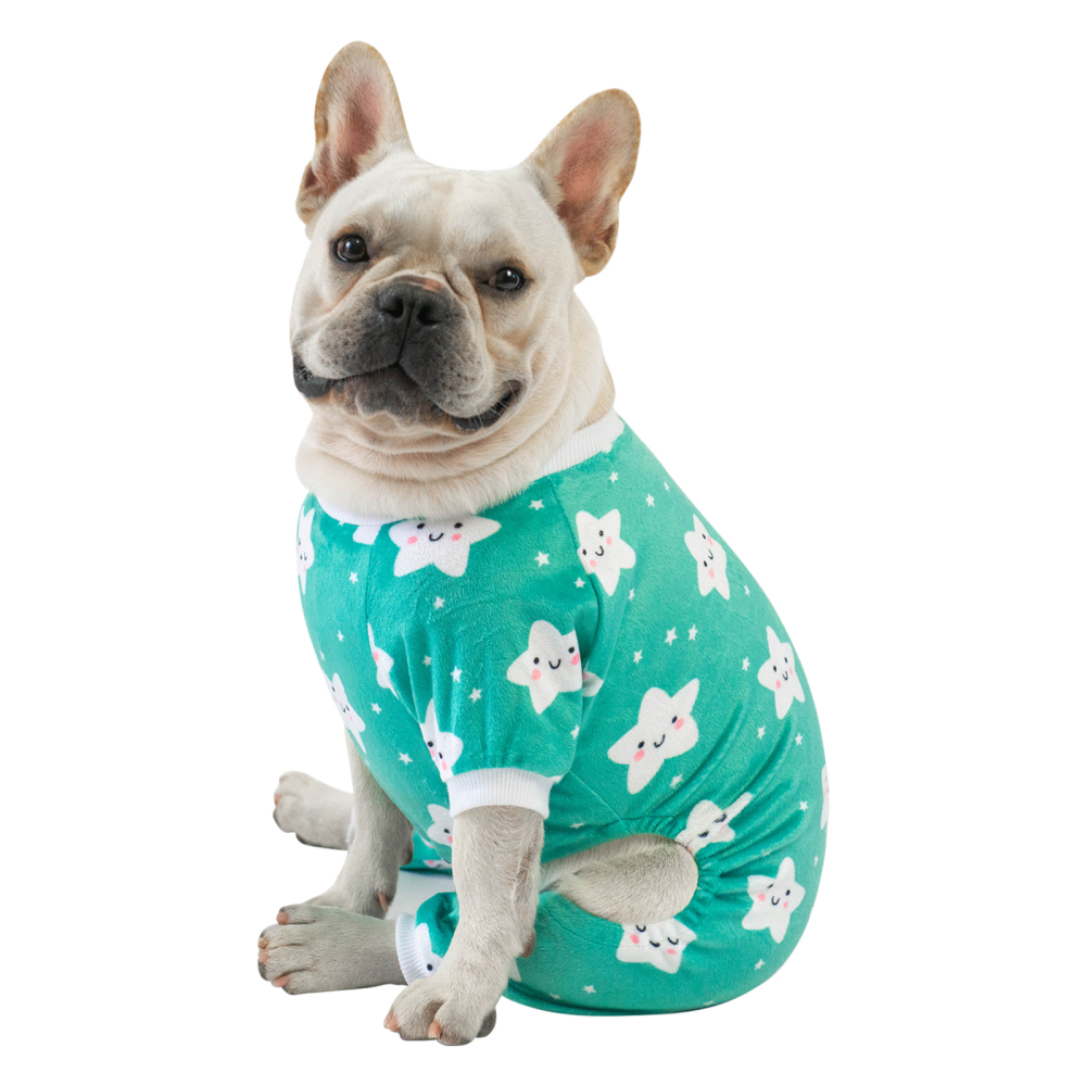 Green Star Pattern Dog Pajamas