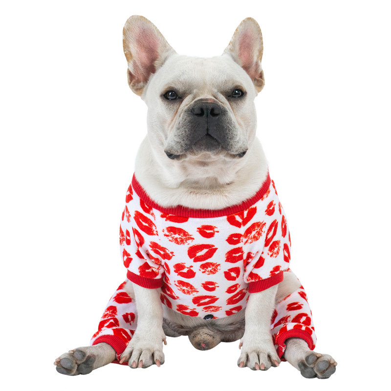 Sweet Kisses Pattern Dog Pajamas