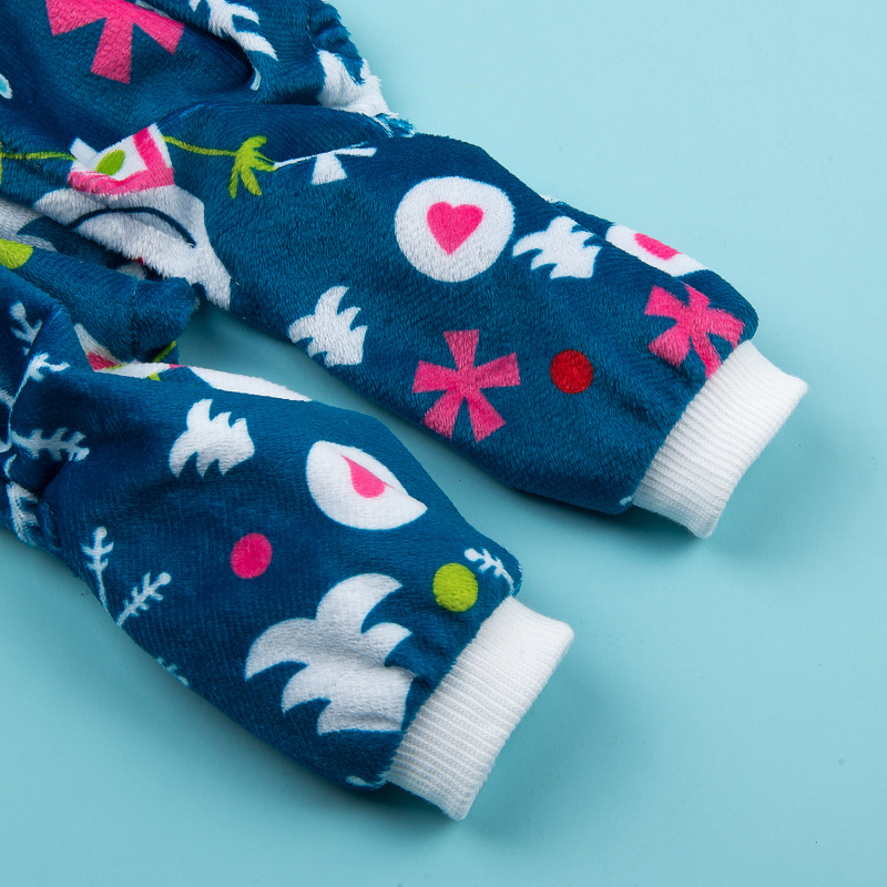 Christmas Snow Dog Pajamas-Blue