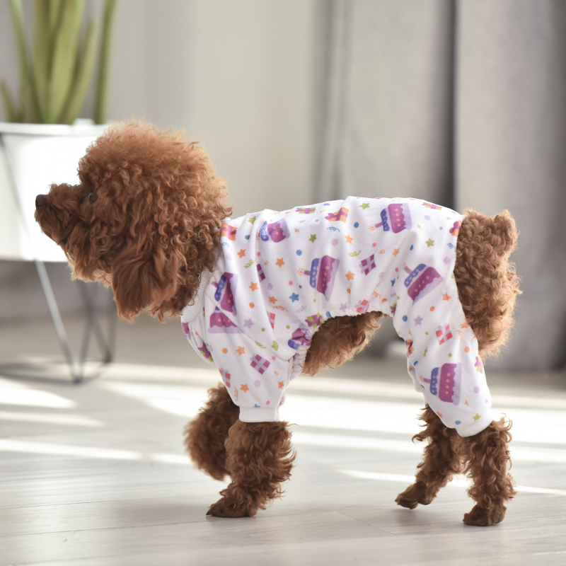 Birthday Cake Pattern Dog Pajamas